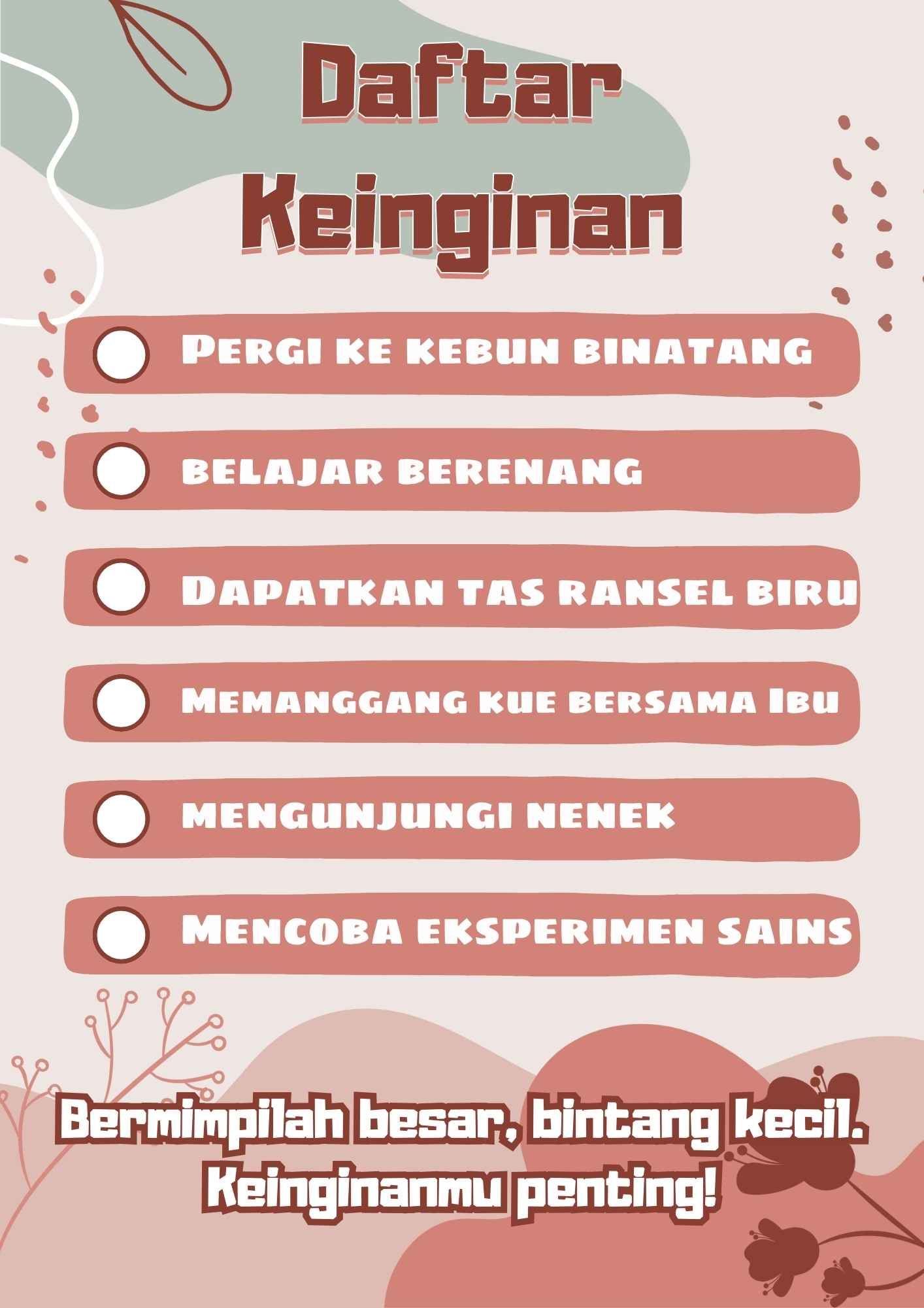 Template 50 Rencana Harian - 50 Slide(Statis)